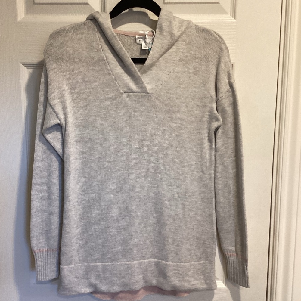 Market & Spruce Layna Hooded Cotton Blend Pullover, Size S